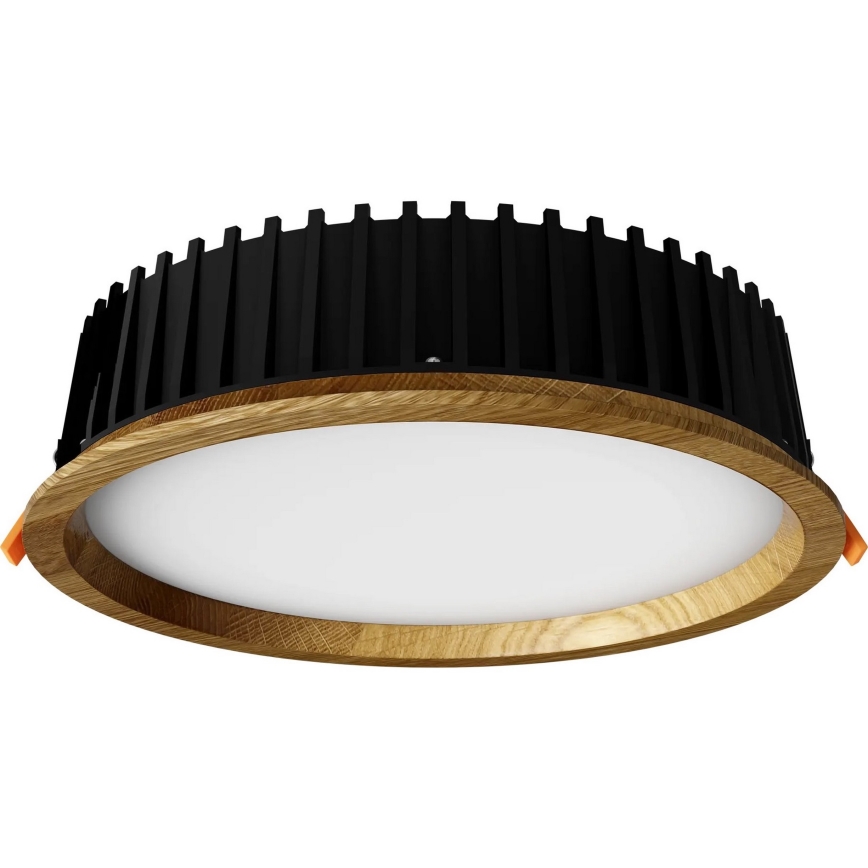 APLED - LED Vgradna svetilka RONDO WOODLINE LED/18W/230V 3000K pr. 26 cm hrast trden les