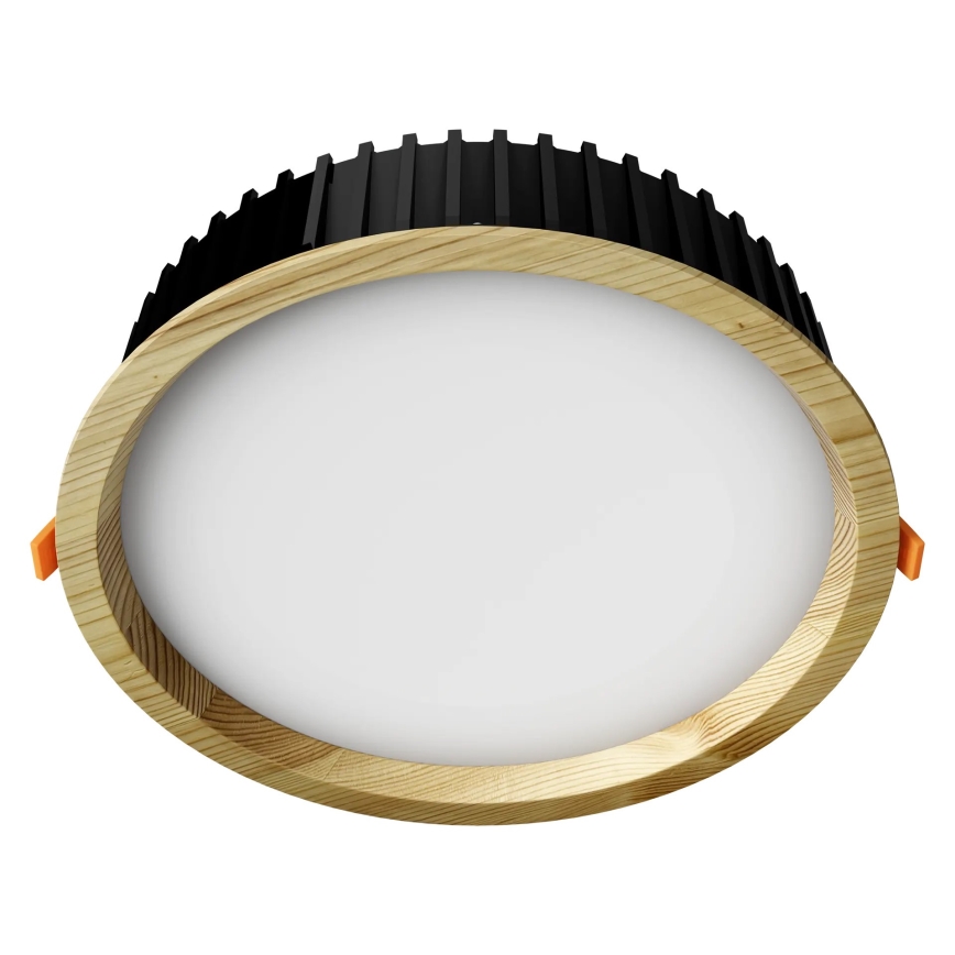 APLED - LED Vgradna svetilka RONDO WOODLINE LED/18W/230V 4000K pr. 26 cm bor trden les
