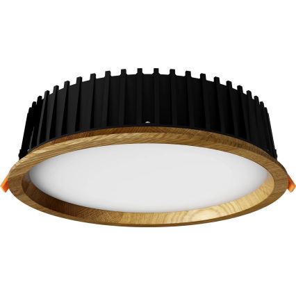 APLED - LED Vgradna svetilka RONDO WOODLINE LED/18W/230V 4000K pr. 26 cm hrast trden les