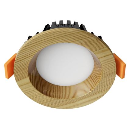 APLED - LED Vgradna svetilka RONDO WOODLINE LED/3W/230V 3000K pr. 9 cm bor trden les