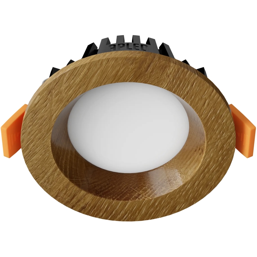 APLED - LED Vgradna svetilka RONDO WOODLINE LED/3W/230V 3000K pr. 9 cm hrast trden les
