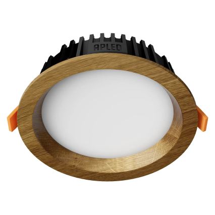 APLED - LED Vgradna svetilka RONDO WOODLINE LED/6W/230V 3000K pr. 15 cm hrast trden les