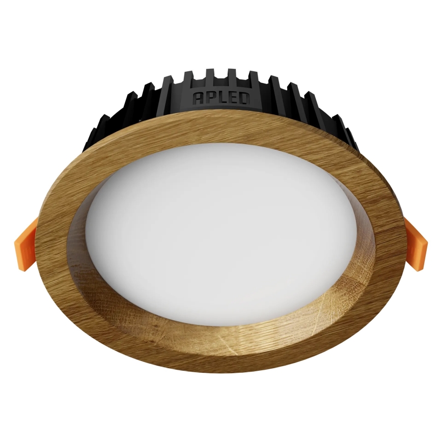 APLED - LED Vgradna svetilka RONDO WOODLINE LED/6W/230V 3000K pr. 15 cm hrast trden les