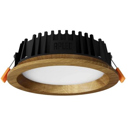 APLED - LED Vgradna svetilka RONDO WOODLINE LED/6W/230V 4000K pr. 15 cm hrast trden les