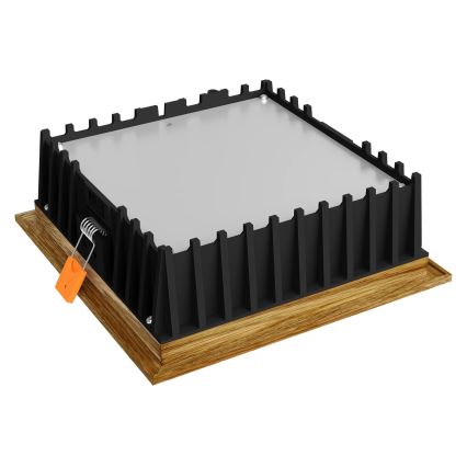 APLED - LED Vgradna svetilka SQUARE WOODLINE LED/12W/230V 3000K 17x17 cm hrast trden les