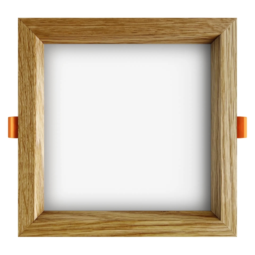 APLED - LED Vgradna svetilka SQUARE WOODLINE LED/12W/230V 4000K 17x17 cm hrast trden les