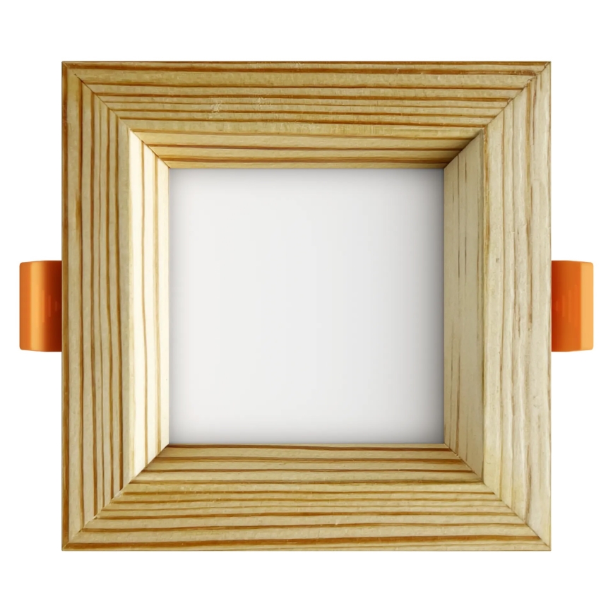 APLED - LED Vgradna svetilka SQUARE WOODLINE LED/3W/230V 4000K 9x9 cm bor trden les