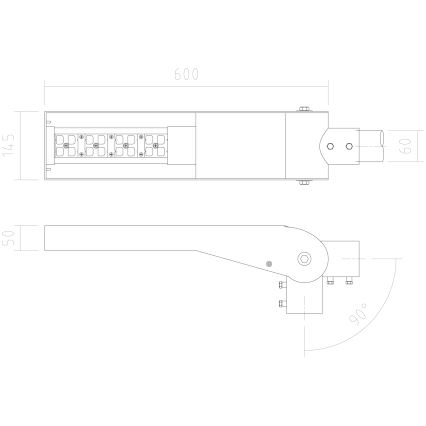 APLED - LED Ulična svetilka FLEXIBO PREMIUM LED/19W/90-265V IP65 2700K