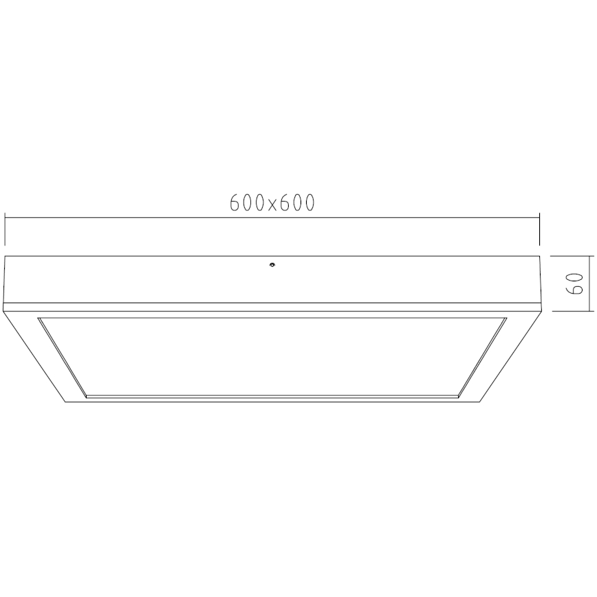 APLED - LED Vgradna plošča QUADRA LED/40W/230V hrast