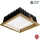 APLED - LED Vgradna svetilka SQUARE WOODLINE LED/12W/230V 3000K 17x17 cm pepel trden les