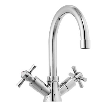 Aqualine - Armatura za umivalnik XENIA RETRO 22,2 cm sijajni krom