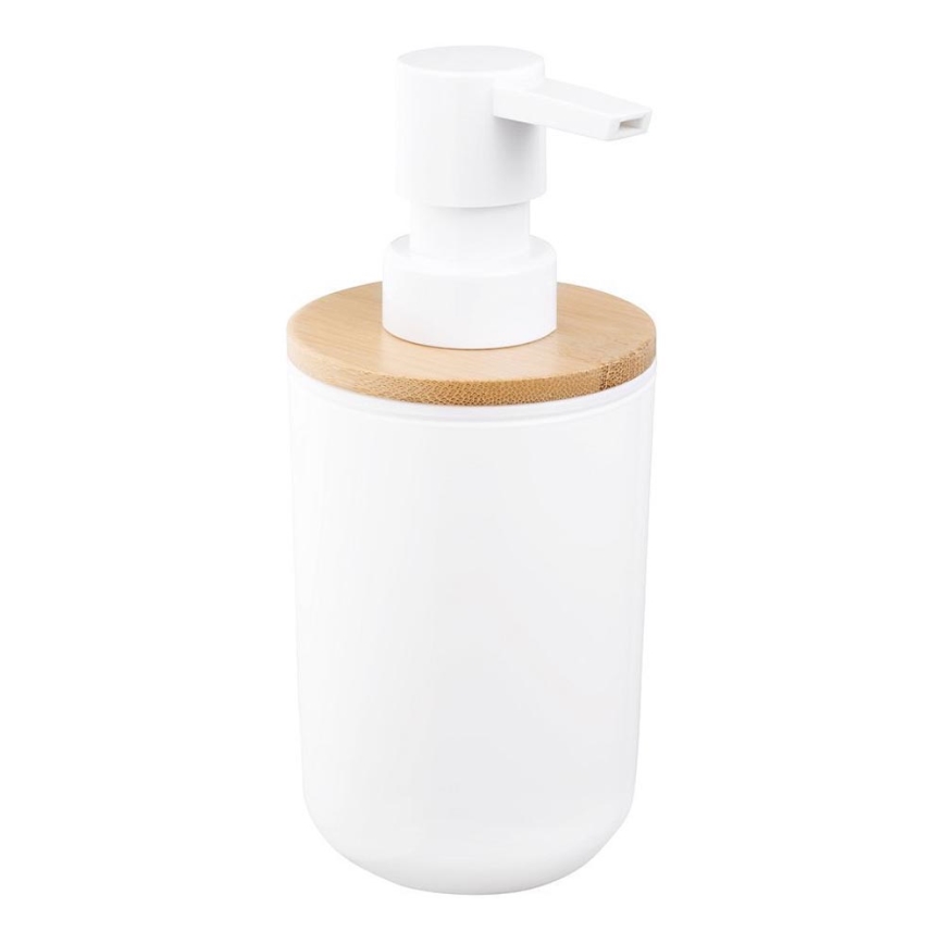Aqualine - Dozirnik za milo SNOW 350 mm bela/bambus