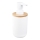 Aqualine - Dozirnik za milo SNOW 350 mm bela/bambus