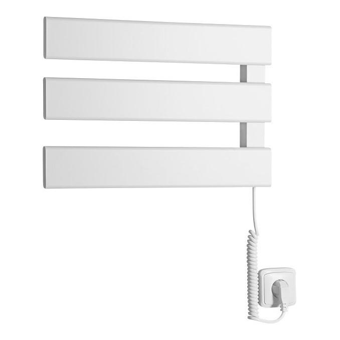 Aqualine - Električni nosilec za brisače ELVIS 50W/230V 34,2 cm bela desno