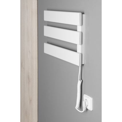 Aqualine - Električni nosilec za brisače ELVIS 50W/230V 34,2 cm bela desno