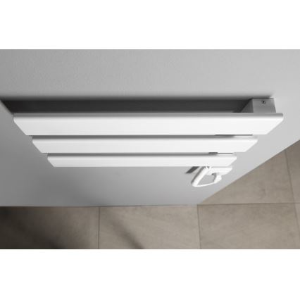 Aqualine - Električni nosilec za brisače ELVIS 50W/230V 34,2 cm bela desno