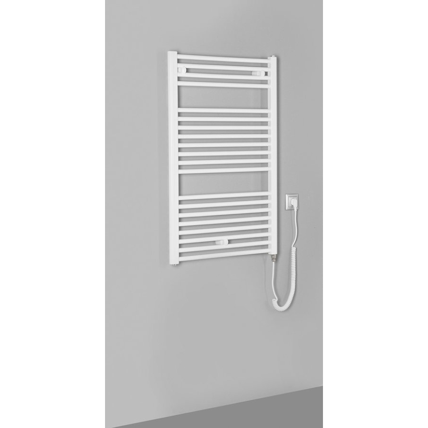 Aqualine - Kopalniški električni radiator DIRECT-E 400W/230V 96 cm bela ravna