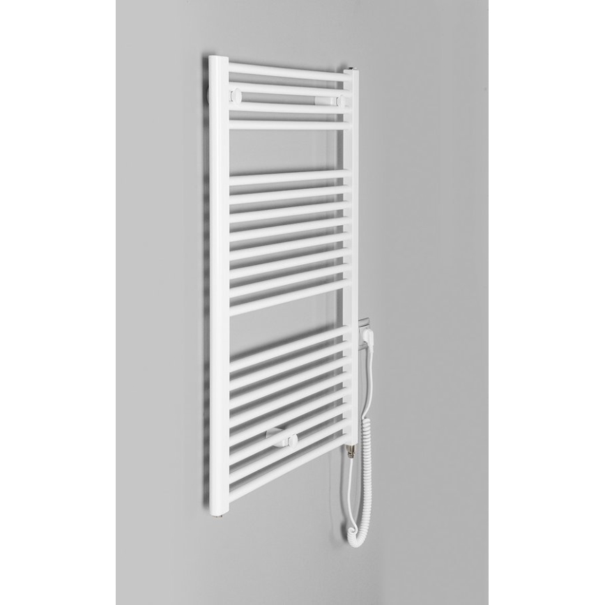 Aqualine - Kopalniški električni radiator DIRECT-E 400W/230V 96 cm bela ravna