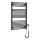 Aqualine - Kopalniški električni radiator DIRECT-E 400W/230V 96 cm mat črna ravna