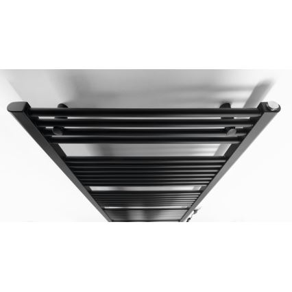 Aqualine - Kopalniški električni radiator DIRECT-E 800W/230V 168 cm mat črna ravna