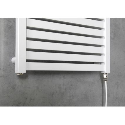 Aqualine - Kopalniški električni radiator TONDI-E 300W/230V 97 cm bela ravna