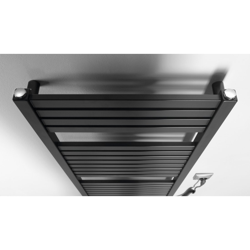 Aqualine - Kopalniški električni radiator TONDI-E 300W/230V 97 cm mat črna ravna