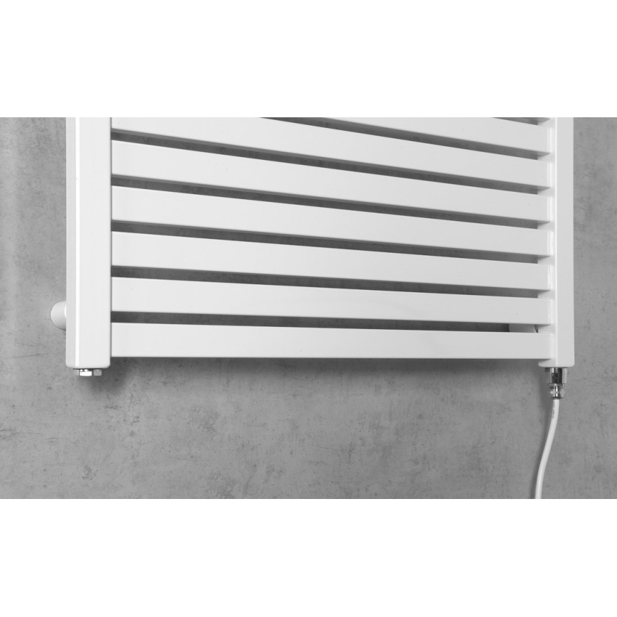 Aqualine - Kopalniški električni radiator TONDI-E 400W/230V 97 cm bela ravna