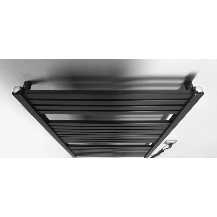 Aqualine - Kopalniški električni radiator TONDI-E 400W 97x60 cm mat črna