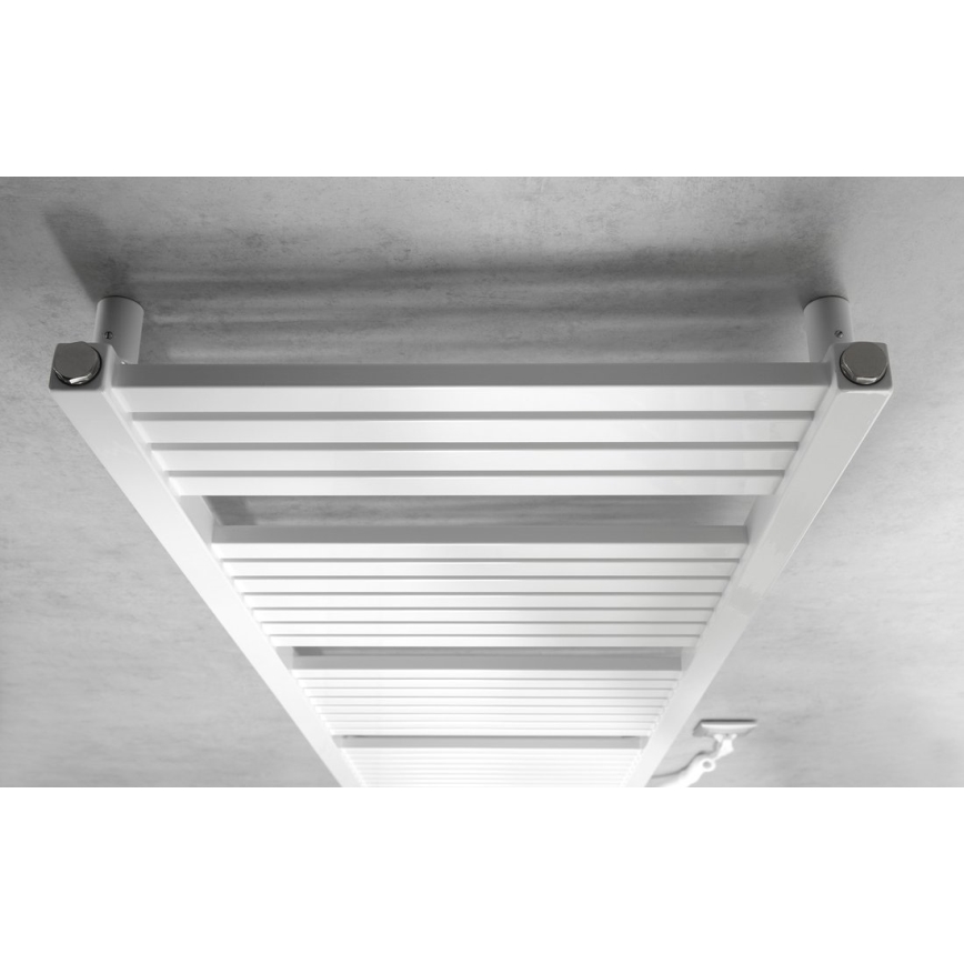 Aqualine - Kopalniški električni radiator TONDI-E 500W/230V 133 cm bela ravna