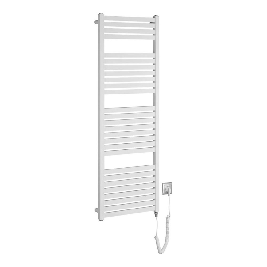 Aqualine - Kopalniški električni radiator TONDI-E 500W/230V 133 cm bela ravna