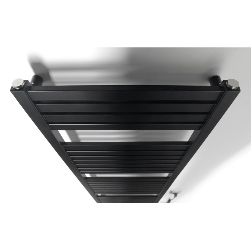 Aqualine - Kopalniški električni radiator TONDI-E 500W/230V 133 cm mat črna ravna
