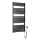 Aqualine - Kopalniški električni radiator TONDI-E 600W 133x60 cm v matni črni barvi
