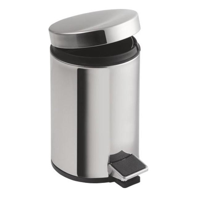 Aqualine - Koš za smeti SIMPLE LINE 12 l polished nerjaveče jeklo