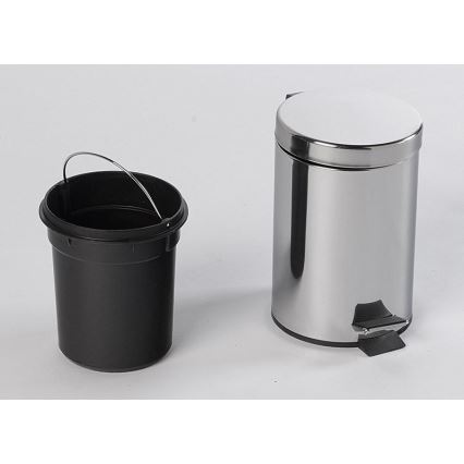 Aqualine - Koš za smeti SIMPLE LINE 3 l polished nerjaveče jeklo