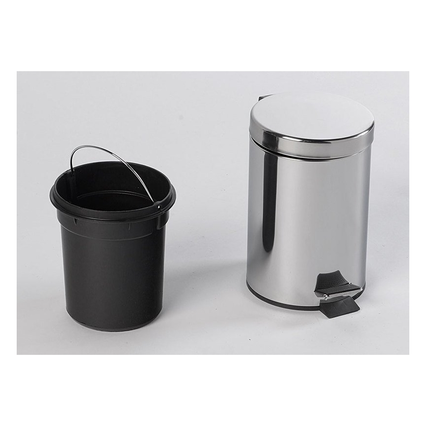 Aqualine - Koš za smeti SIMPLE LINE 3 l polished nerjaveče jeklo