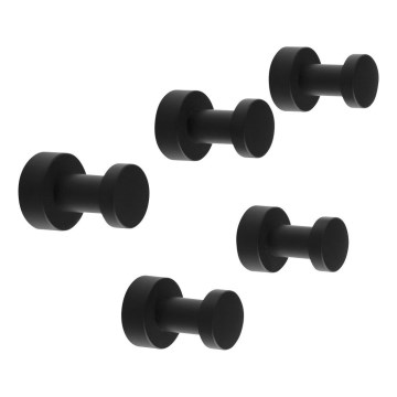 Aqualine - SET 5x Stenska kljuka SAMBA mat črna