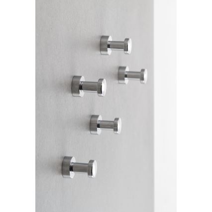 Aqualine - SET 5x Stenska kljuka SAMBA sijajni krom