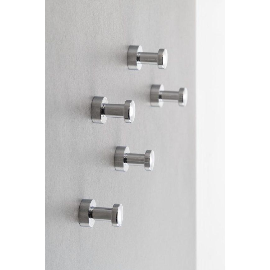 Aqualine - SET 5x Stenska kljuka SAMBA sijajni krom