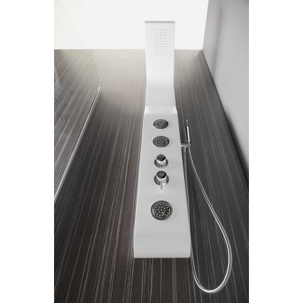 Aqualine - tušni panel YUKI v mat beli barvi