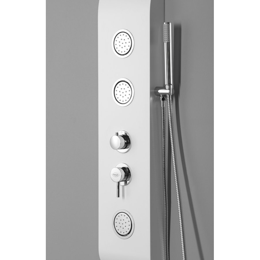 Aqualine - tušni panel YUKI v mat beli barvi