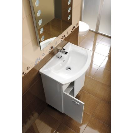 Aqualine - Vgradni umivalnik ZERO 75x48,5 cm keramika/bela