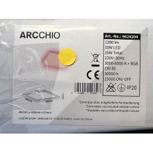 Arcchio - LED RGBW Zatemnitvena stropna svetilka BRENDA LED/30W/230V + Daljinski upravljalnik