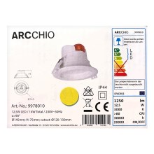 Arcchio - LED Vgradna svetilka ARIAN LED/12,5W/230V IP44