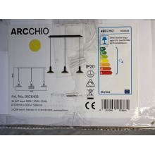 Arcchio - Lestenec na vrvici JAIKA 3xE27/60W/230V