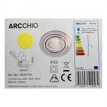 Arcchio - Vgradna svetilka SOPHIA 1xGU10/50W/230V