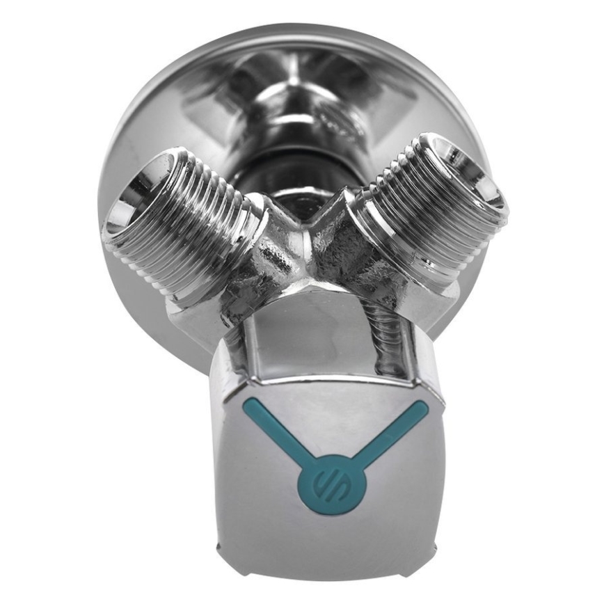 Arco - Kotni kombiniran ventil ARCO sijajen krom