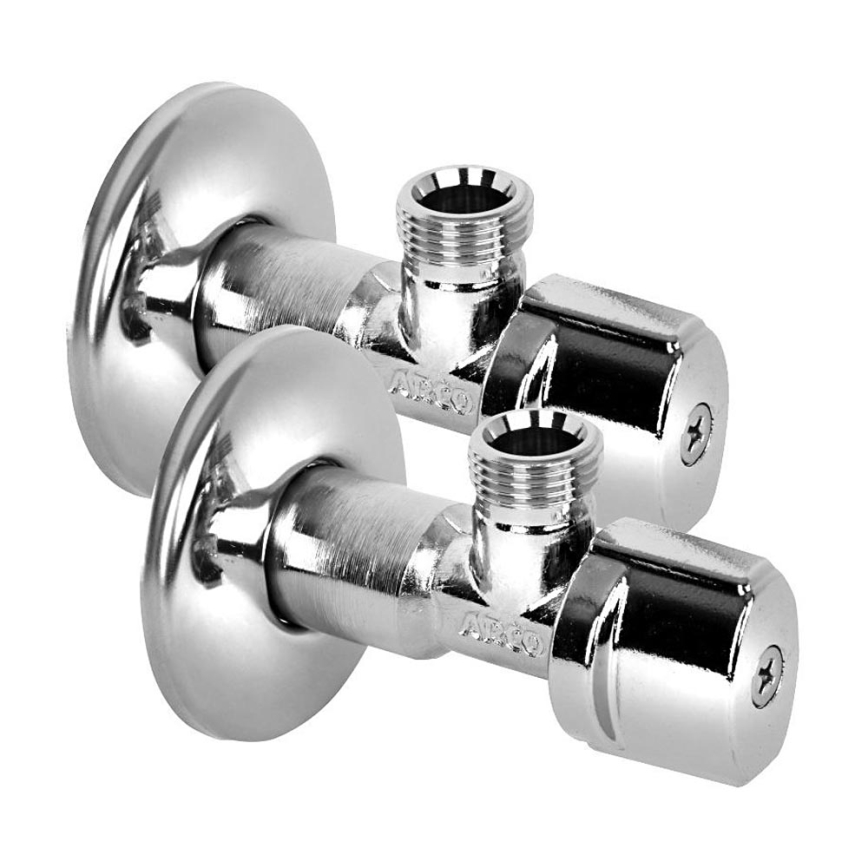 Arco - kotni ventil ARCO A-80 2 kosa sijajni krom