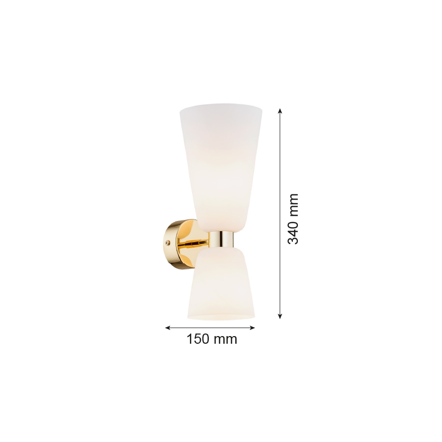 Argon 1034 - Stenska svetilka RENO 2xE14/7W/230V