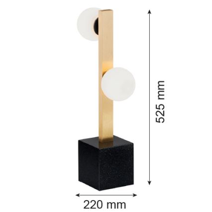 Argon 1044 - Namizna svetilka FREEMONT 2xG9/5W/230V