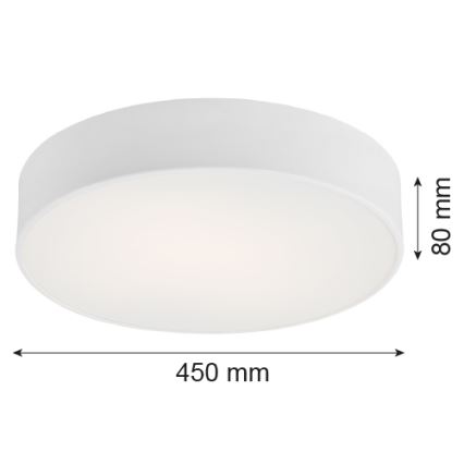 Argon 1188 - Stropna svetilka DARLING 3xE27/15W/230V pr. 45 cm bela